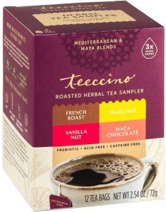 Teeccino Classic Roasted Herbal Tea Sampler Box 12 Teabags 72g