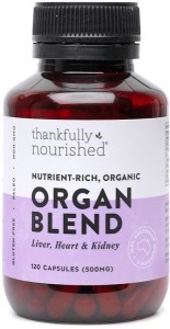 Thankfully Nourished Australian Organic Organ Blend 120caps