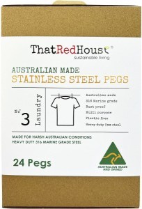 That Red House Stainless Steel Pegs 24pk