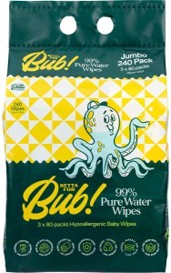 The Betta Company Betta For Bub 99% Pure Water Baby Wipes Jumbo 240pk