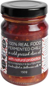 The Broth Sisters Fermented Chilli in Cold Pressed Olive Oil + Probiotics 150g