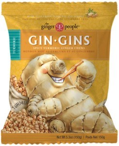 THE GINGER PEOPLE Gin Gins Ginger Chews Spicy Turmeric 150g