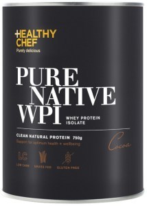 THE HEALTHY CHEF Pure Native WPI (Whey Protein Isolate) Cocoa 750g