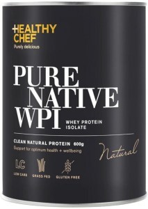 THE HEALTHY CHEF Pure Native WPI (Whey Protein Isolate) Natural 600g