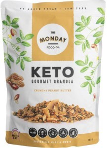 The Monday Food Co. Keto Gourmet Granola Crunchy Peanut Butter 800g