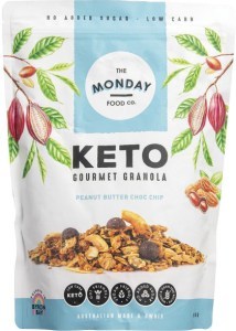 The Monday Food Co. Keto Gourmet Granola Peanut Butter Chocolate Chip 800g