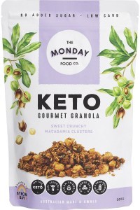 The Monday Food Co. Keto Gourmet Granola Sweet Crunchy Macadamia Clusters 300g