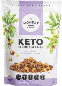 The Monday Food Co. Keto Gourmet Granola Sweet Crunchy Macadamia Clusters 800g