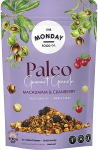 The Monday Food Co. Paleo Gourmet Granola Macadamia & Cranberry 300g
