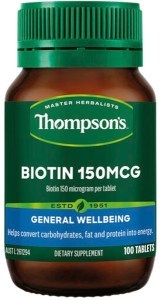 THOMPSON'S Biotin 150mcg 100t