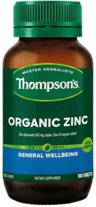 THOMPSON'S Organic Zinc 180t