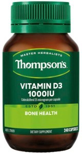 THOMPSON'S Vitamin D3 1000IU 240c