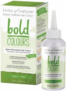 TINTS OF NATURE Bold Colours (Semi-Permanent Hair Colour) Green 70ml