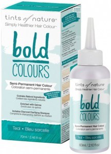 TINTS OF NATURE Bold Colours (Semi-Permanent Hair Colour) Teal 70ml