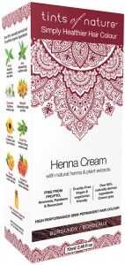TINTS OF NATURE Henna Cream (Semi-Permanent Hair Colour) Burgundy 70ml