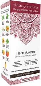 TINTS OF NATURE Henna Cream (Semi-Permanent Hair Colour) Chocolate 70ml