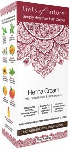 TINTS OF NATURE Henna Cream (Semi-Permanent Hair Colour) Golden Brown 70ml