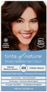 TINTS OF NATURE Permanent Hair Colour 4N (Natural Medium Brown)