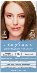 TINTS OF NATURE Permanent Hair Colour 7D (Medium Golden Blonde)