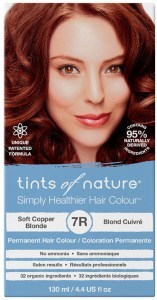 TINTS OF NATURE Permanent Hair Colour 7R (Soft Copper Blonde)