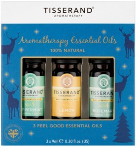 TISSERAND Essential Oil Kit Feel Good Essential Oils (Blue Reindeers) 9ml x 3 Pack