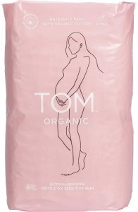Tom Organic Maternity Pads Ultra Absorbent for Post Birth 3x12pk