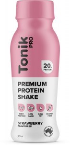 Tonik Pro Protein Drink Strawberries & Cream  375ml OCT22