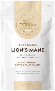 TONIKA 100% Organic Mushroom Powder Lion's Mane 70g