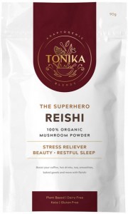 TONIKA 100% Organic Mushroom Powder Reishi 90g