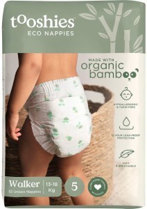 Tooshies Eco Nappies Size 5 Walker 13-18kg 2 x 32pk