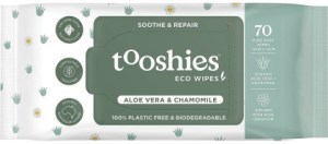 Tooshies Pure Baby Wipes Aloe Vera & Chamomile 70pk