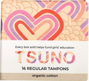 Tsuno Organic Cotton Tampons 16 Regular