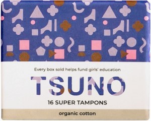 Tsuno Organic Cotton Tampons 16 Super