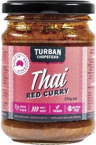 Turban Chopsticks Curry Paste Thai Red Curry 230g