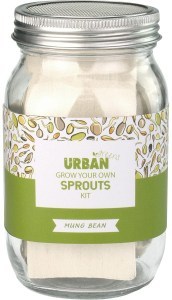 Urban Greens Grow Your Own Sprouts Kit Mung Beans 10x10x17cm  