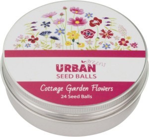 Urban Greens Seed Balls Cottage Flowers 24 per Tin  