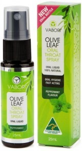 Vabori Olive Leaf Extract Oral Throat Spray Peppermint  25ml