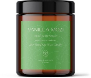 Vanilla Mozi Soy Wax Candle 175ml