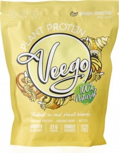 Veego Plant Protein Powder - Banana Smoothie  280g - 8 Serves