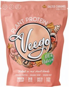 Veego Plant Protein Powder- Salted Caramel  1.12kg - 28 Serves
