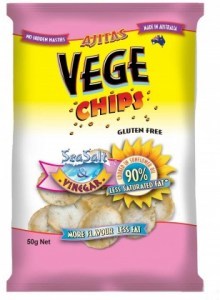 Vege Chips Sea Salt & Vinegar 12x50g
