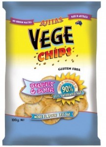 Vege Chips Sweet & Sour 6x100g