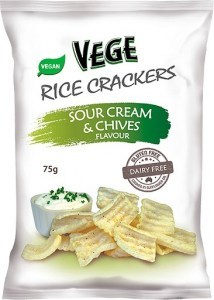 Vege Rice Cracker Sour Cream & Chives  5x75g