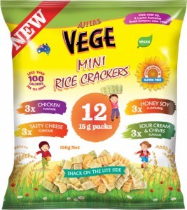 Vege Rice Crackers Variety Multipack12 pack  180g