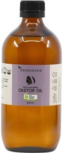 Vrindavan Castor Oil 100% Natural - Amber Glass Bottle 500ml