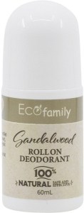 Vrindavan Roll-On Deodorant Eco Family Sandalwood Aluminium Free 60ml