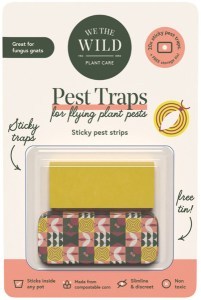 WE THE WILD PLANT CARE Pest Traps (For Flying Plant Pests) Sticky Pest Strips + Storage Tin x 20 Pac