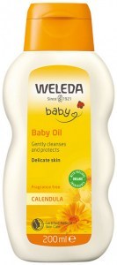 WELEDA BABY Organic Baby Oil Calendula Fragrance Free 200ml