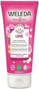 WELEDA Organic Aroma Shower Gel Love (Damascena Rose + Jasmine + Ylang Ylang) 200ml
