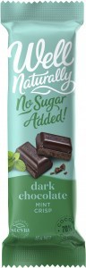 Well Naturally No Sugar Added Dark Chocolate Mint Crisp 45gx16Bars